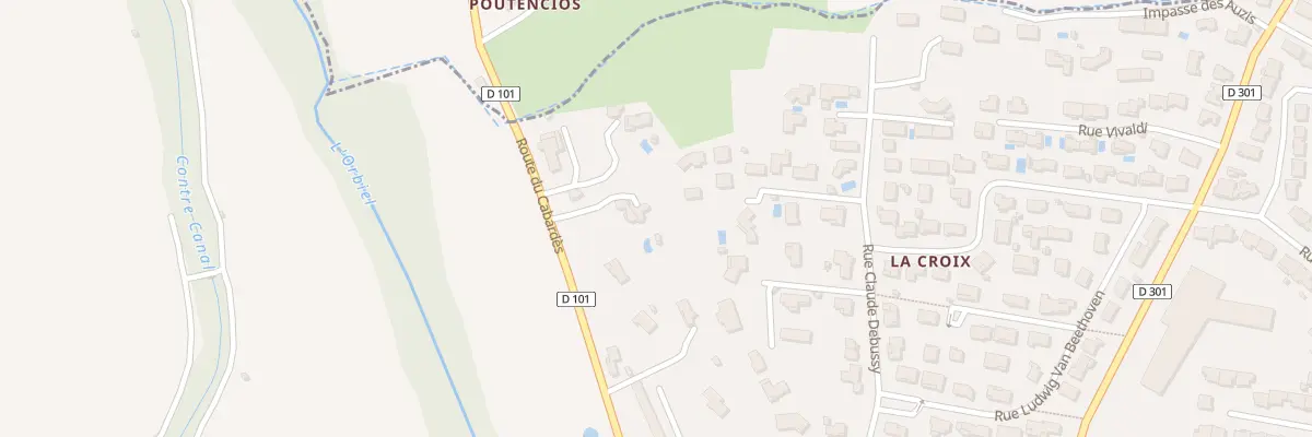 Plan du 56B Rte du Cabardès à Trèbes