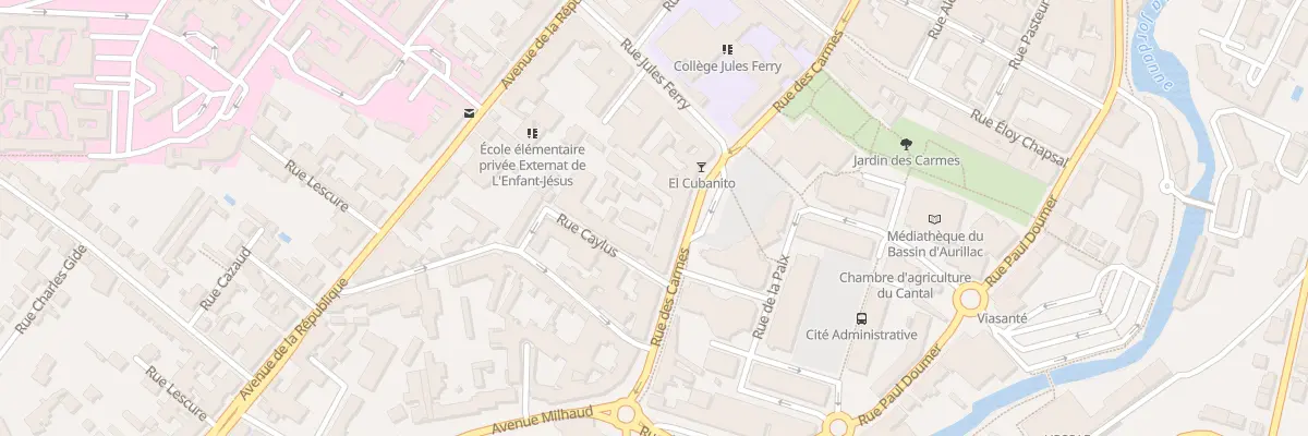 Plan du 54 Rue des Carmes à Aurillac