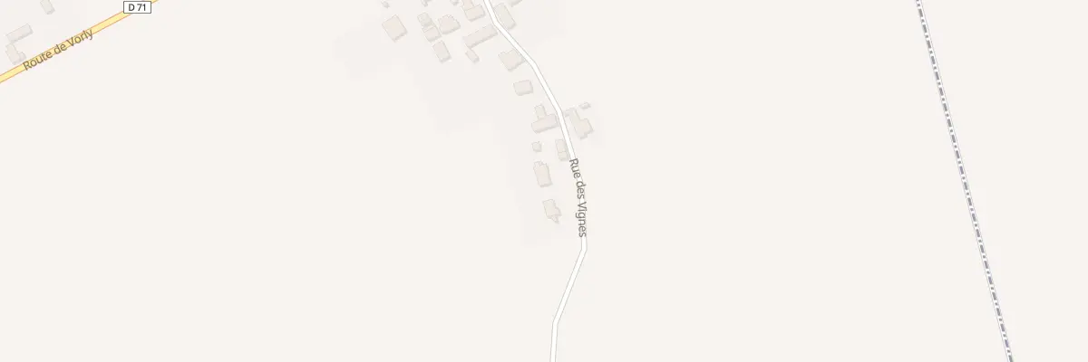 Plan du 9056F Rue des Vignes à Senneçay