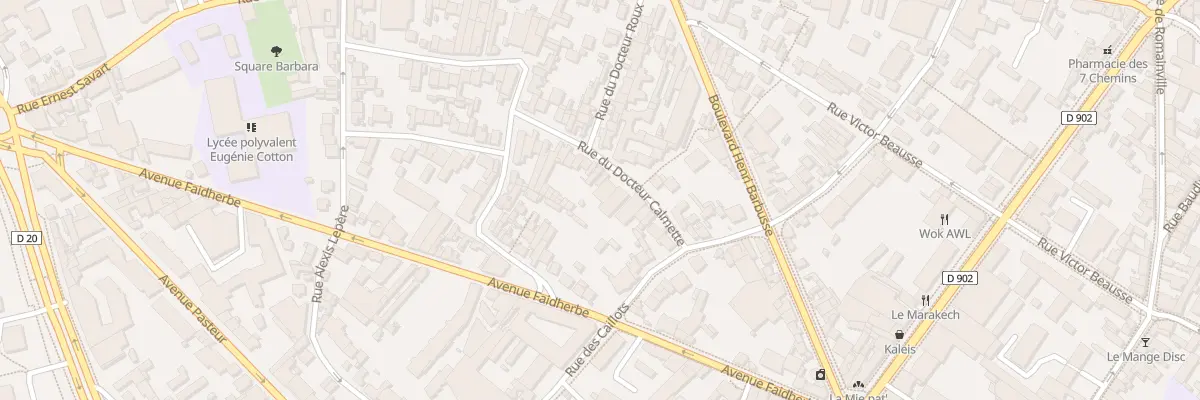 Plan du 11 Rue du Docteur Calmette à Montreuil