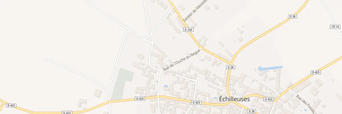 Plan du 1 Rue de l’Ouche au Begue à Échilleuses
