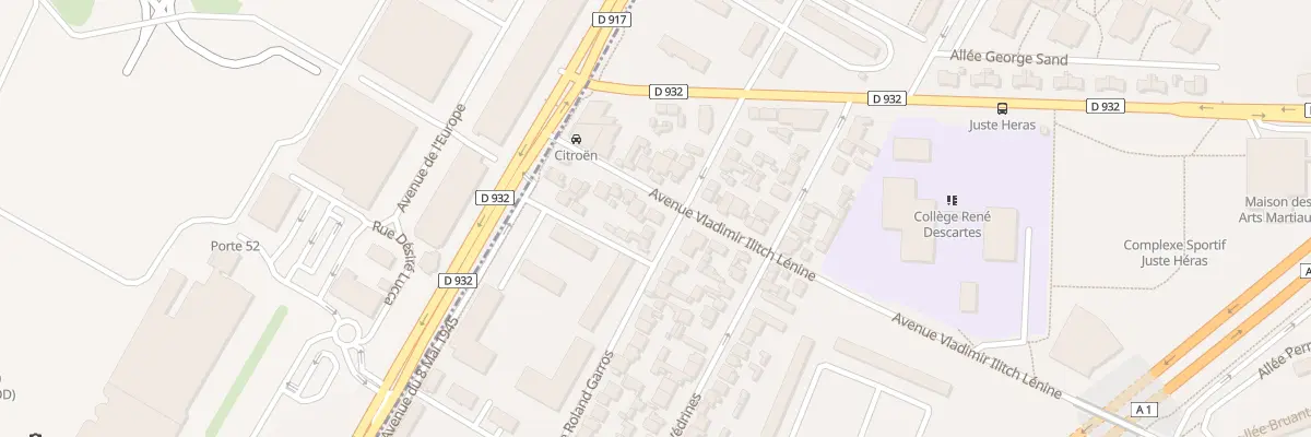 Plan du 63 Av Vladimir I Lenine au Blanc-Mesnil