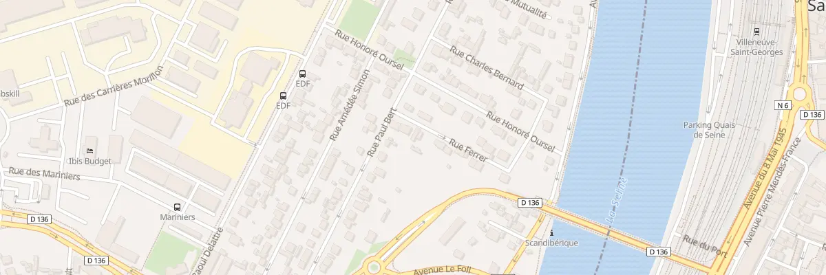 Plan du 11 Rue Ferrer à Villeneuve-le-Roi