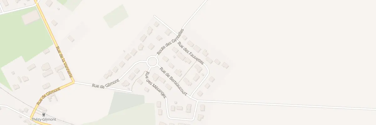 Plan du 6 Rue des Fauvettes à Thézy-Glimont
