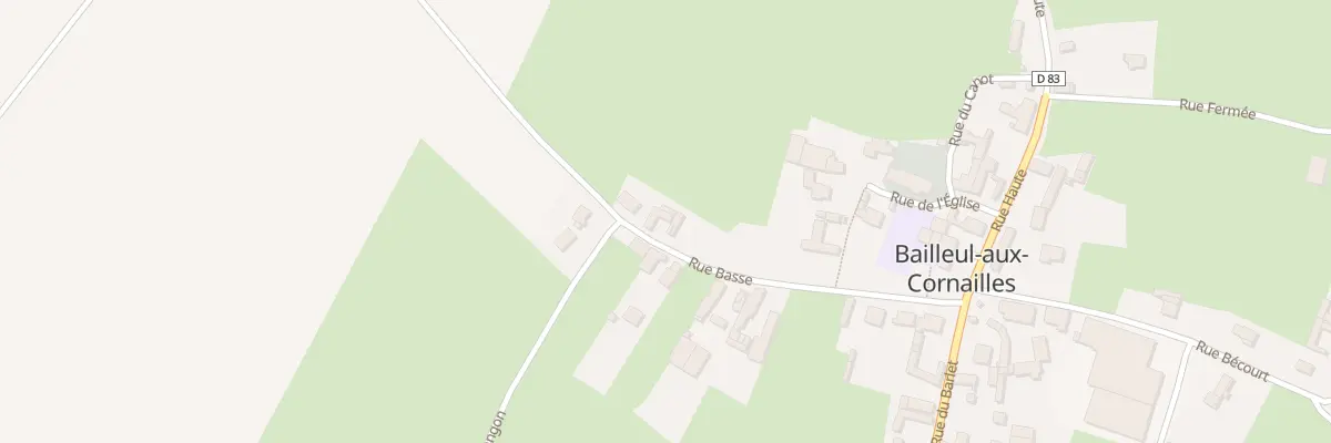 Plan du 2 Rue Basse à Bailleul-aux-Cornailles