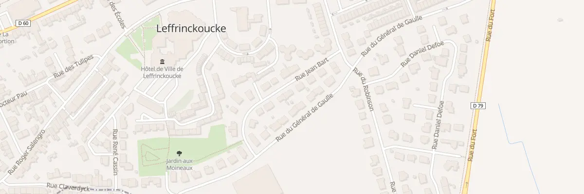 Plan du 136 Rue Jean Bart à Leffrinckoucke