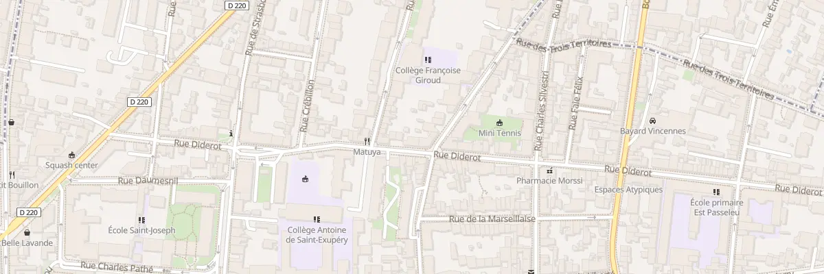 Plan du 51 Rue Diderot à Vincennes