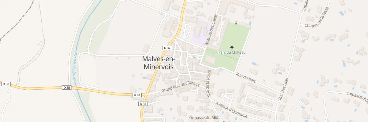 Plan du 43 Le Village à Malves-en-Minervois