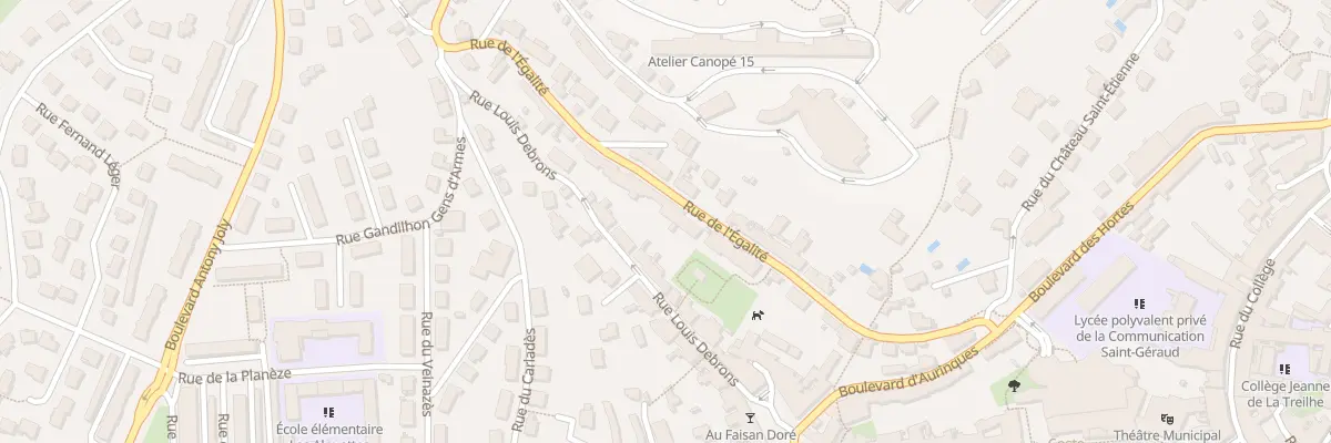 Plan du 37 Rue de l’Egalite à Aurillac