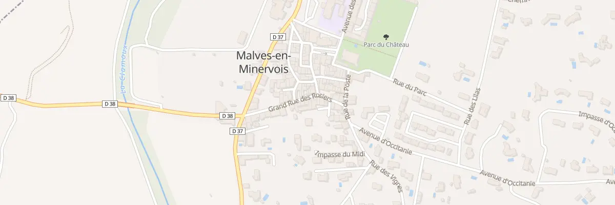 Plan du 76 Le Village à Malves-en-Minervois