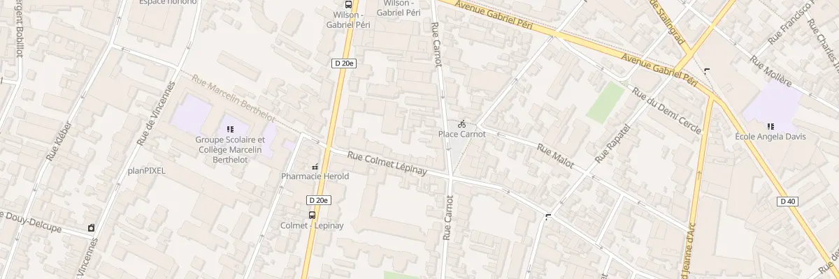 Plan du 50 Rue Carnot à Montreuil