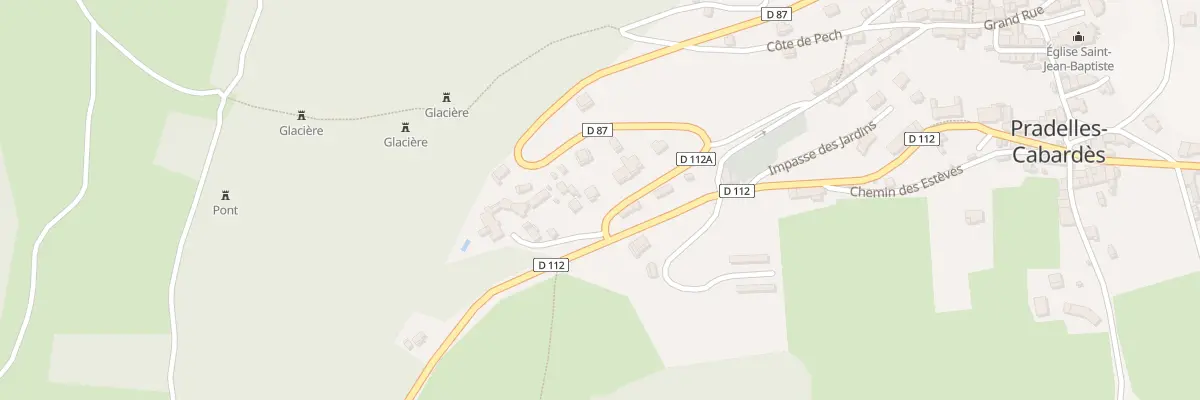 Plan du 1 Rte du Pic de Nore à Pradelles-Cabardès