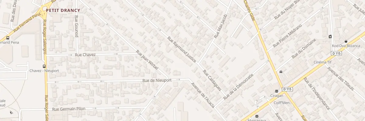 Plan du 64 Rue Raymond Justice à Drancy