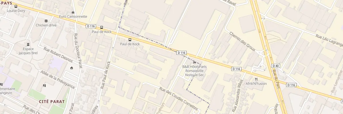 Plan du 214 Av Gaston Roussel à Romainville
