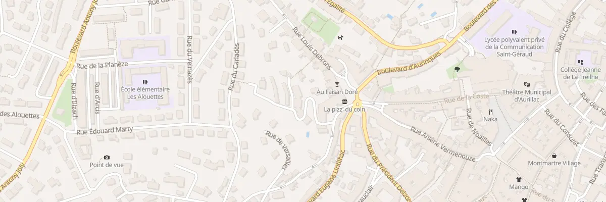 Plan du 4 Rue de Versailles à Aurillac