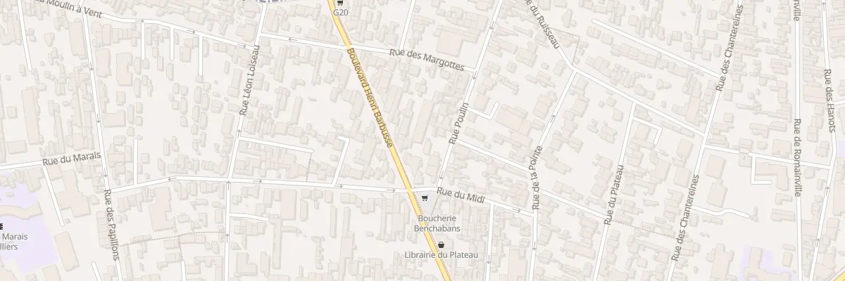 Plan du 98 Bd Henri Barbusse à Montreuil