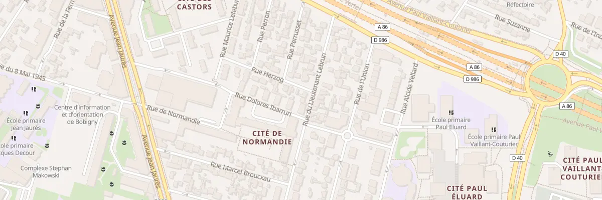 Plan du 61 Rue du Lieutenant Lebrun à Bobigny