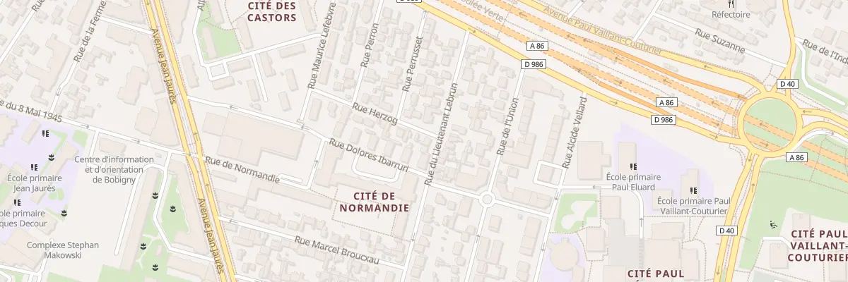 Plan du 63 Rue du Lieutenant Lebrun à Bobigny