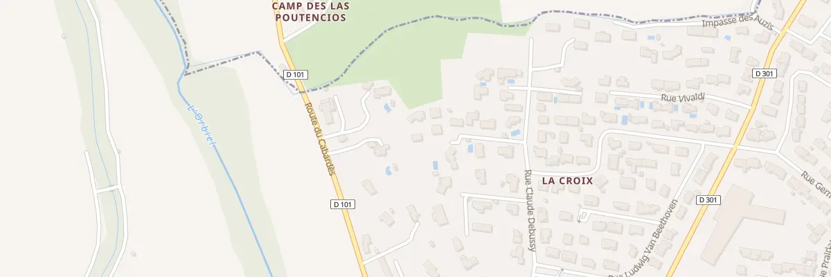 Plan du 19Q Rue Claude Debussy à Trèbes