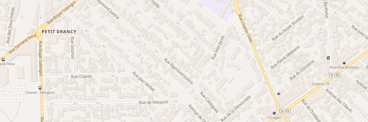 Plan du 63 Rue Raymond Justice à Drancy