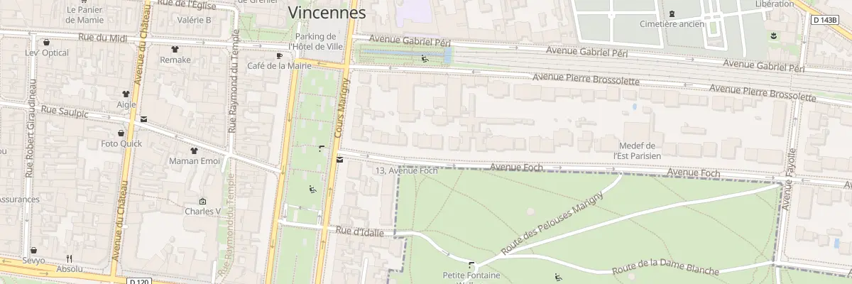 Plan du 17 Av Foch à Vincennes