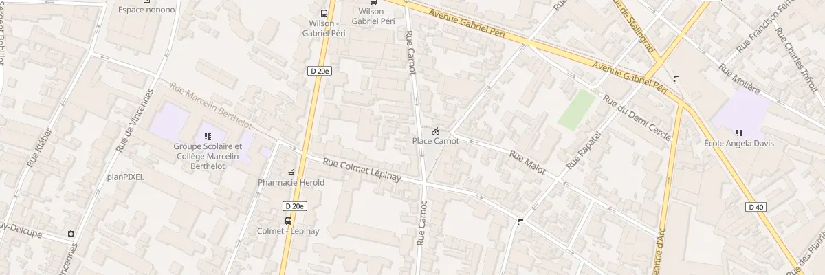 Plan du 46 Rue Carnot à Montreuil