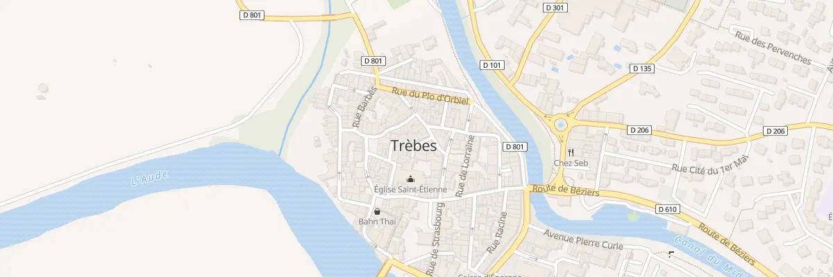 Plan du 2 Pl du Prioulet à Trèbes