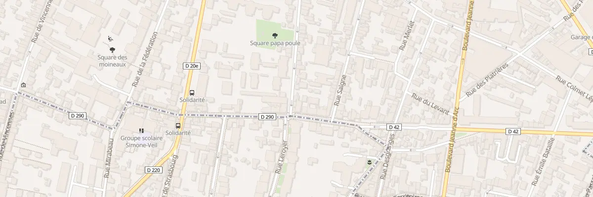 Plan du 89 Rue Carnot à Montreuil