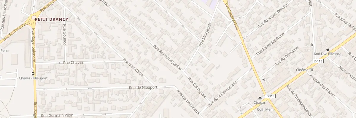 Plan du 69 Rue Raymond Justice à Drancy