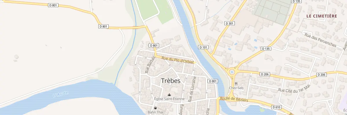 Plan du 16 Rue Plo d’Orbiel à Trèbes