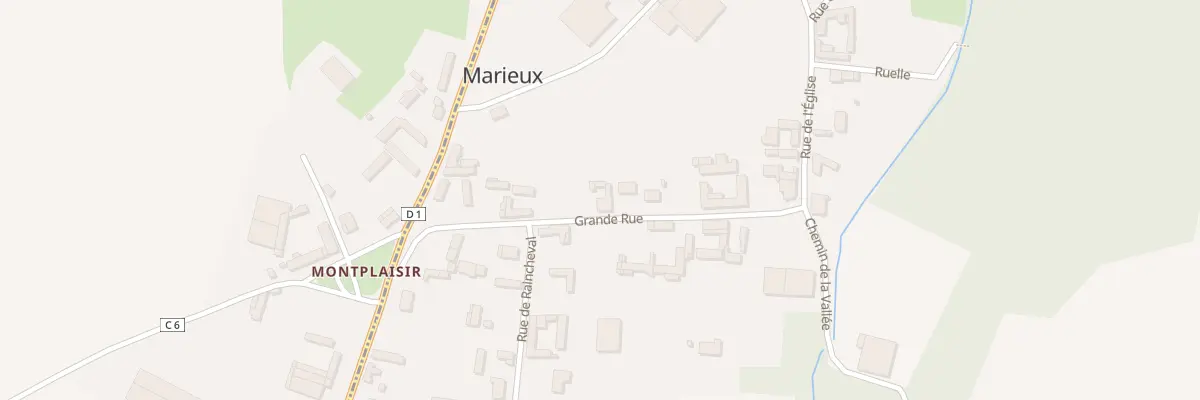 Plan du 14 Grande Rue à Marieux