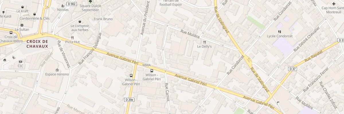Plan du 9 Rue Carnot à Montreuil