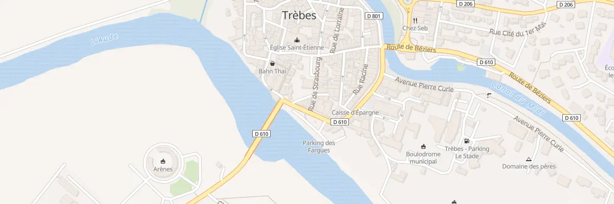Plan du 13 Av Pasteur à Trèbes