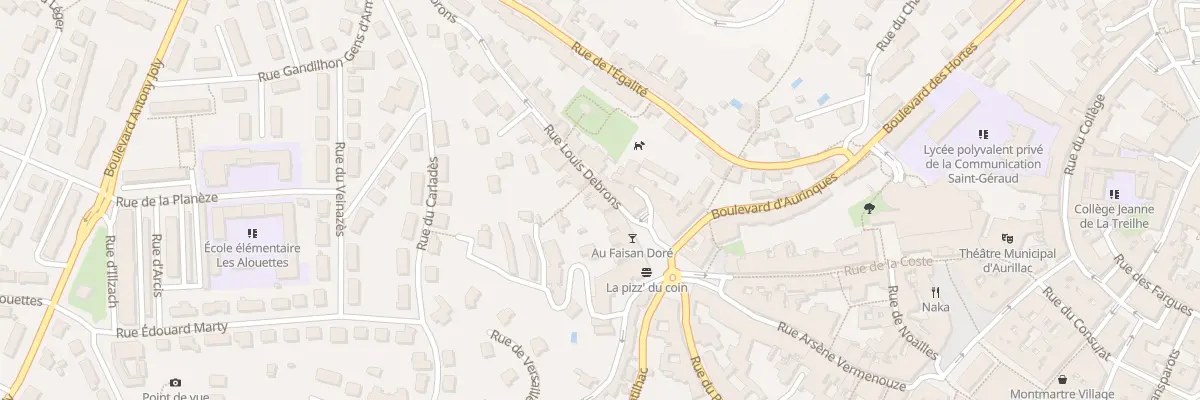 Plan du 3B Rue Louis Debrons à Aurillac