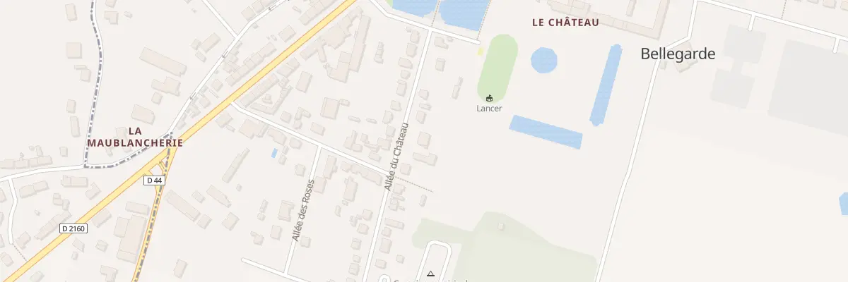 Plan du 9 All du Château à Bellegarde