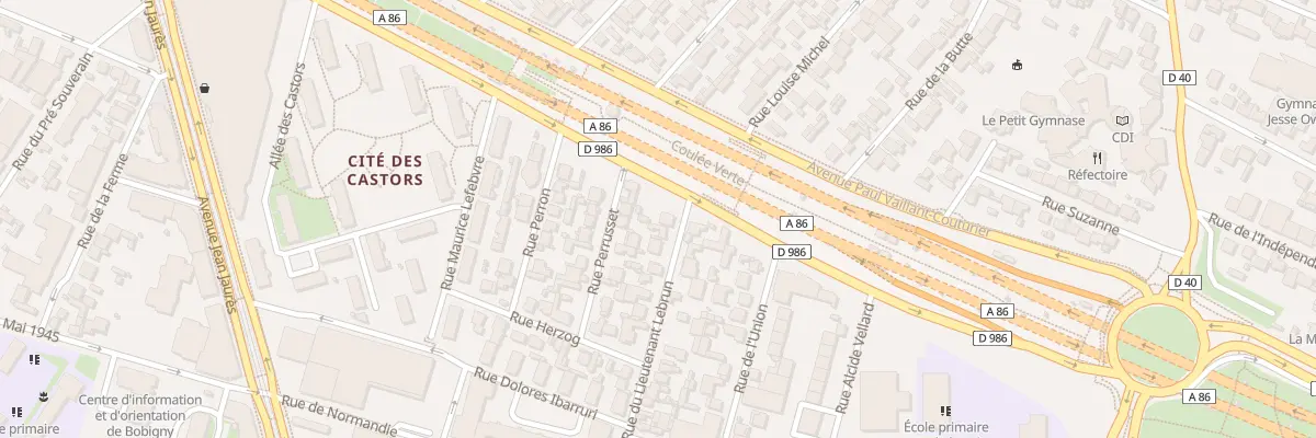 Plan du 81 Rue du Lieutenant Lebrun à Bobigny
