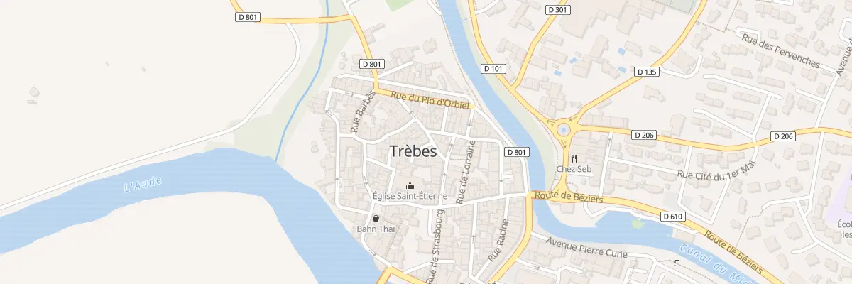 Plan du 13 Rue Victor Hugo à Trèbes