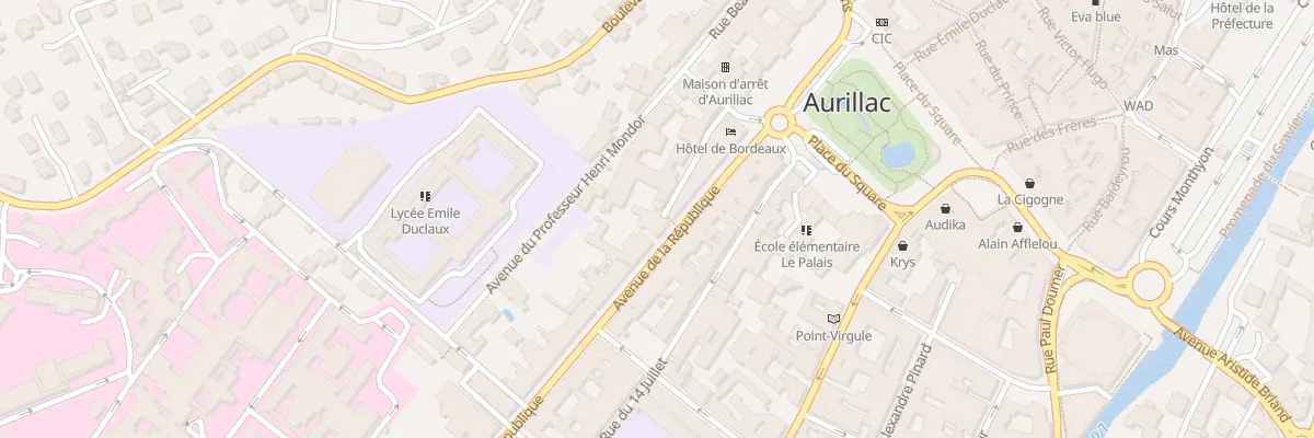 Plan du 14 Rue du Frere Amance à Aurillac