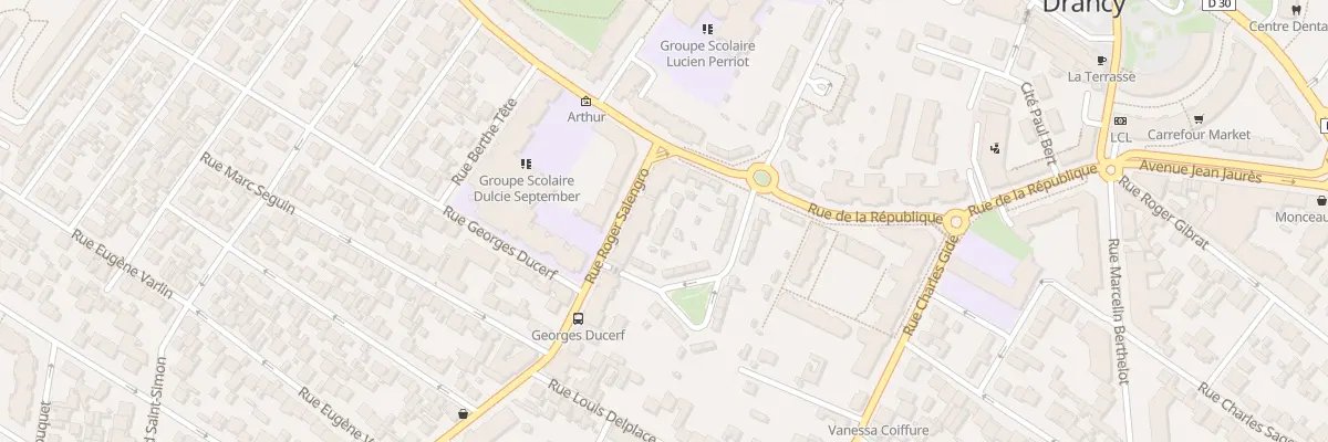 Plan du 39 Rue De La Republique à Drancy