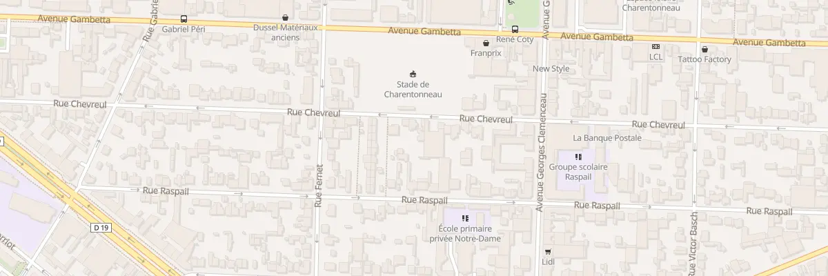 Plan du 70 Rue Chevreul à Maisons-Alfort