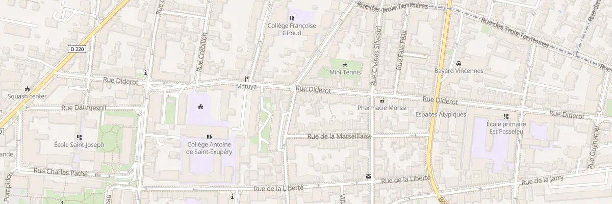 Plan du 54 Rue Diderot à Vincennes