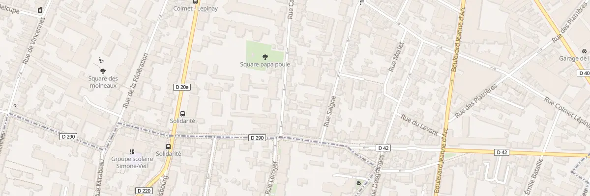 Plan du 83 Rue Carnot à Montreuil