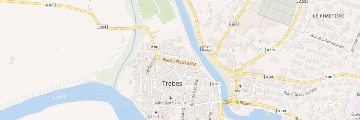 Plan du 8 Rue Plo d’Orbiel à Trèbes