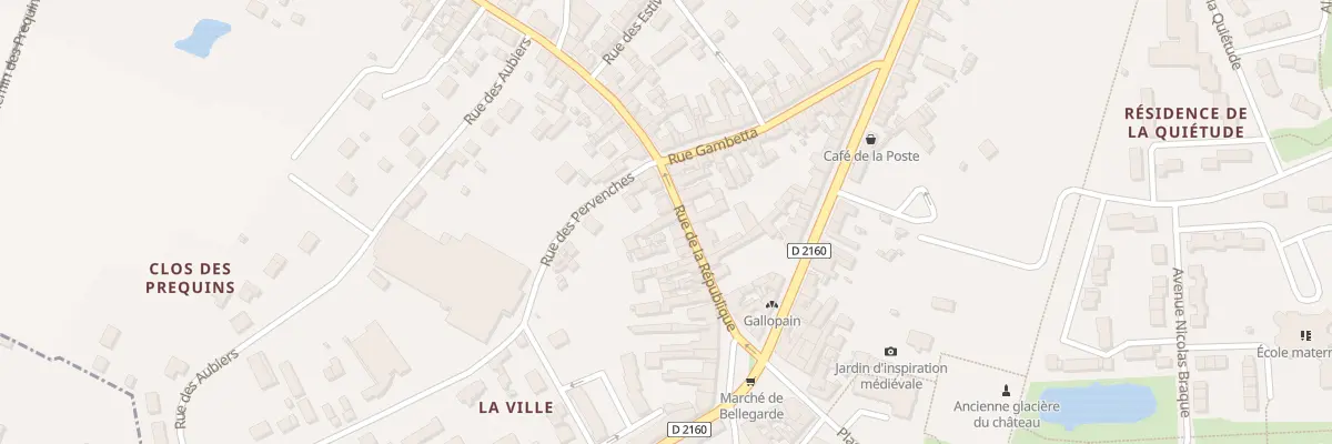 Plan du 25 Rue de la Republique à Bellegarde