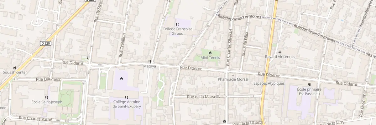 Plan du 55 Rue Diderot à Vincennes