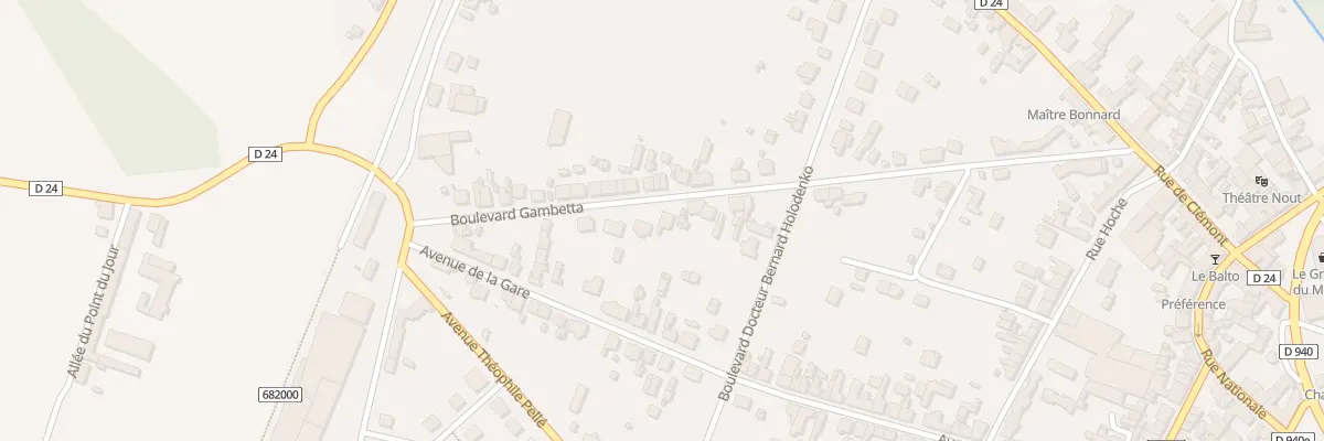 Plan du 23 Bd Gambetta à Argent-sur-Sauldre