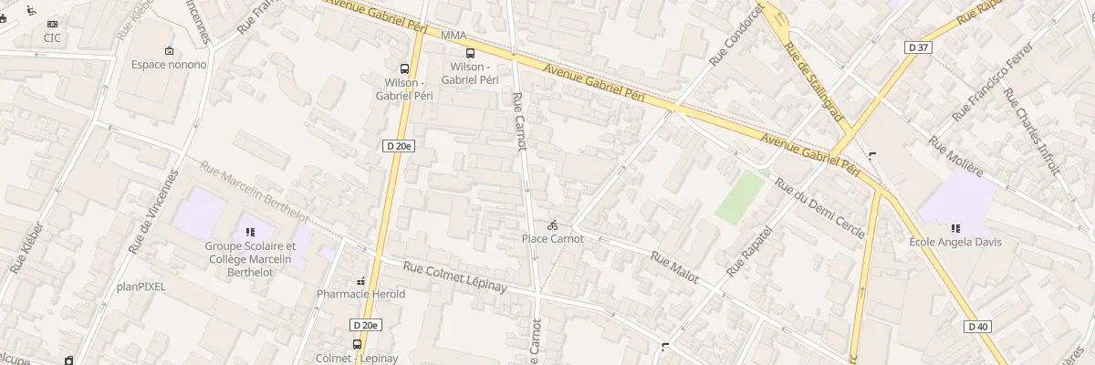Plan du 31 Rue Carnot à Montreuil