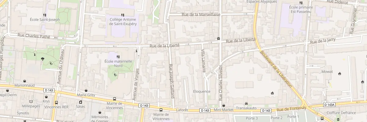 Plan du 30B Rue de la Liberté à Vincennes