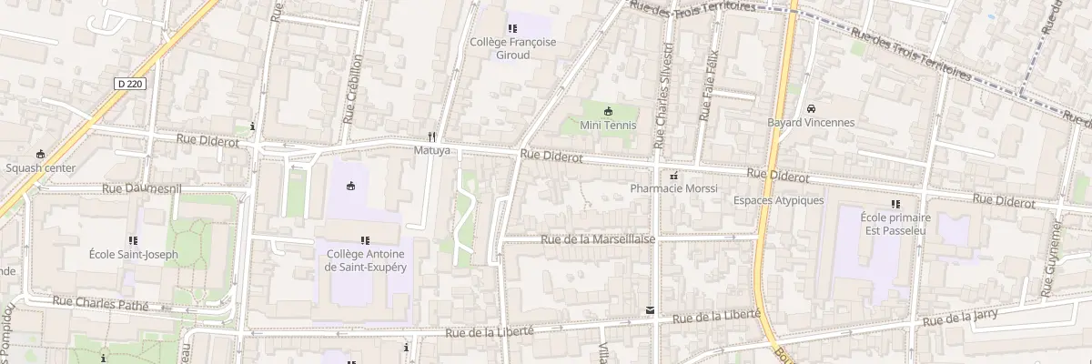 Plan du 56 Rue Diderot à Vincennes