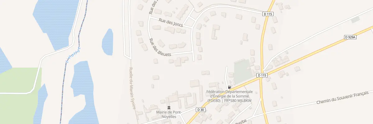 Plan du 1 Rue des Bleuets à Pont-Noyelles